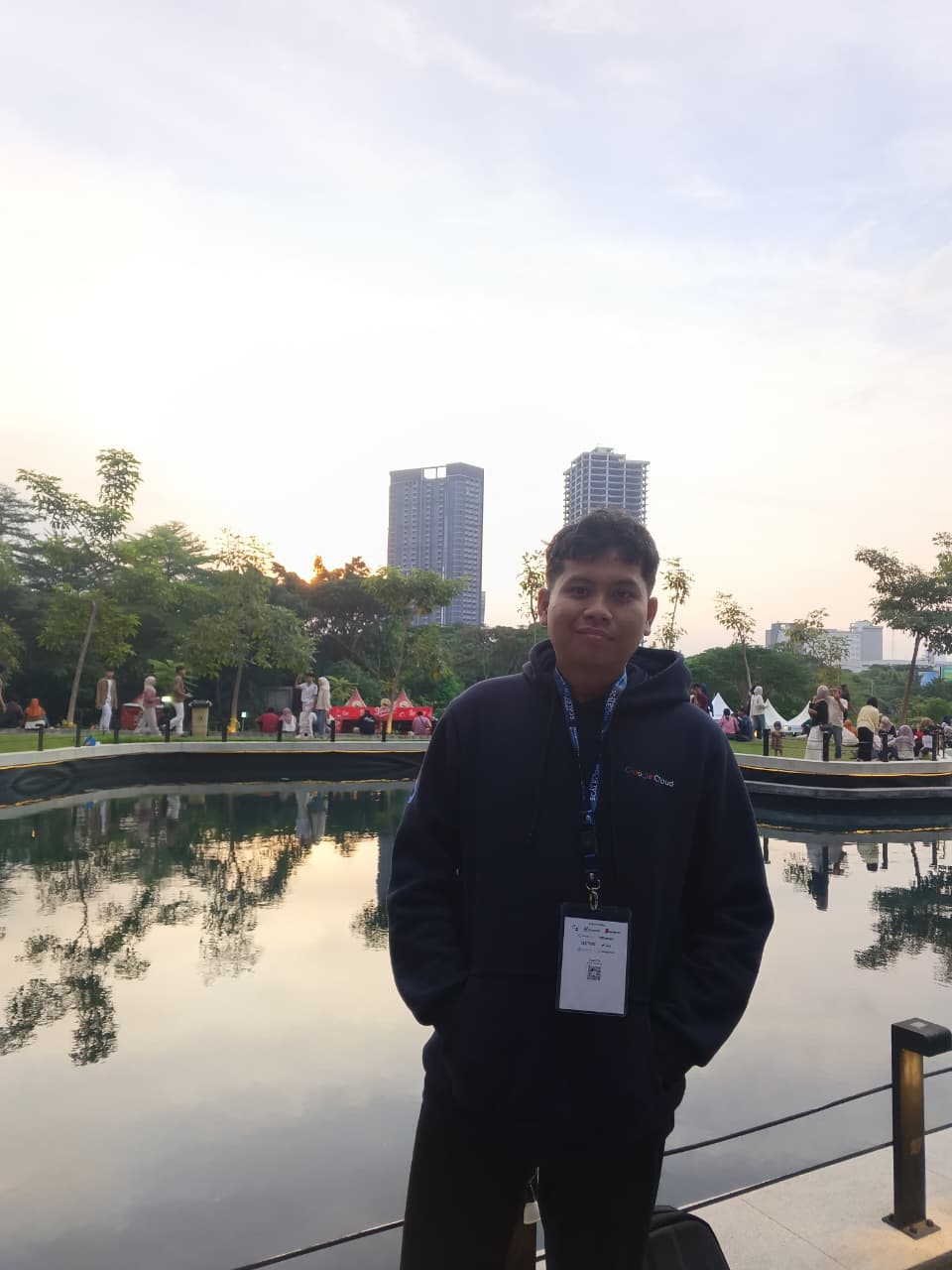Gue waktu di event Google Cloud